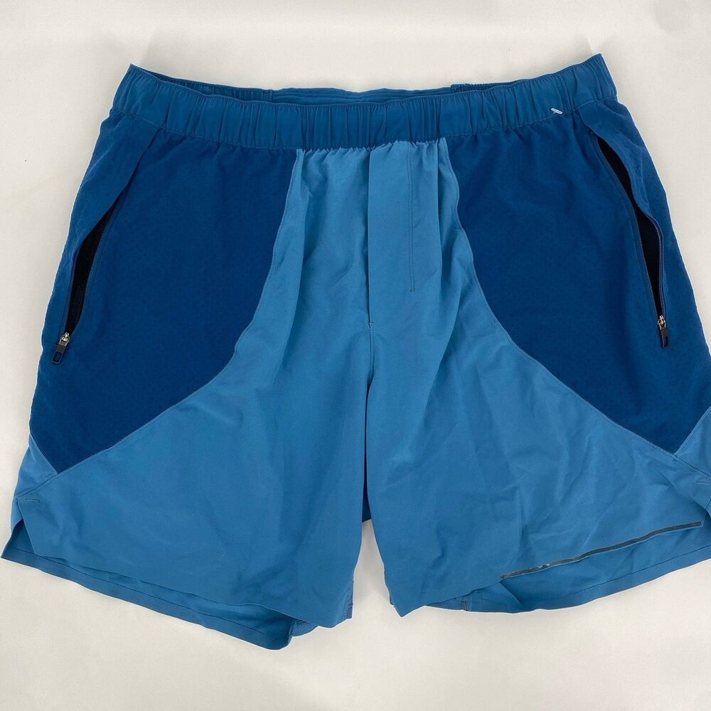 Lululemon Men's Shorts XL Blue Workout Athletic Drawstring